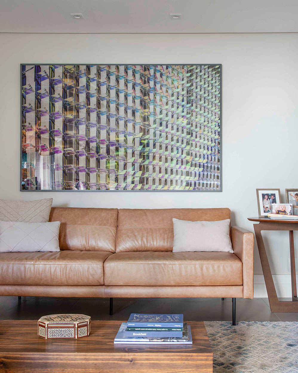 quadro abstrato moderno para sala estar - arquitetura residencial