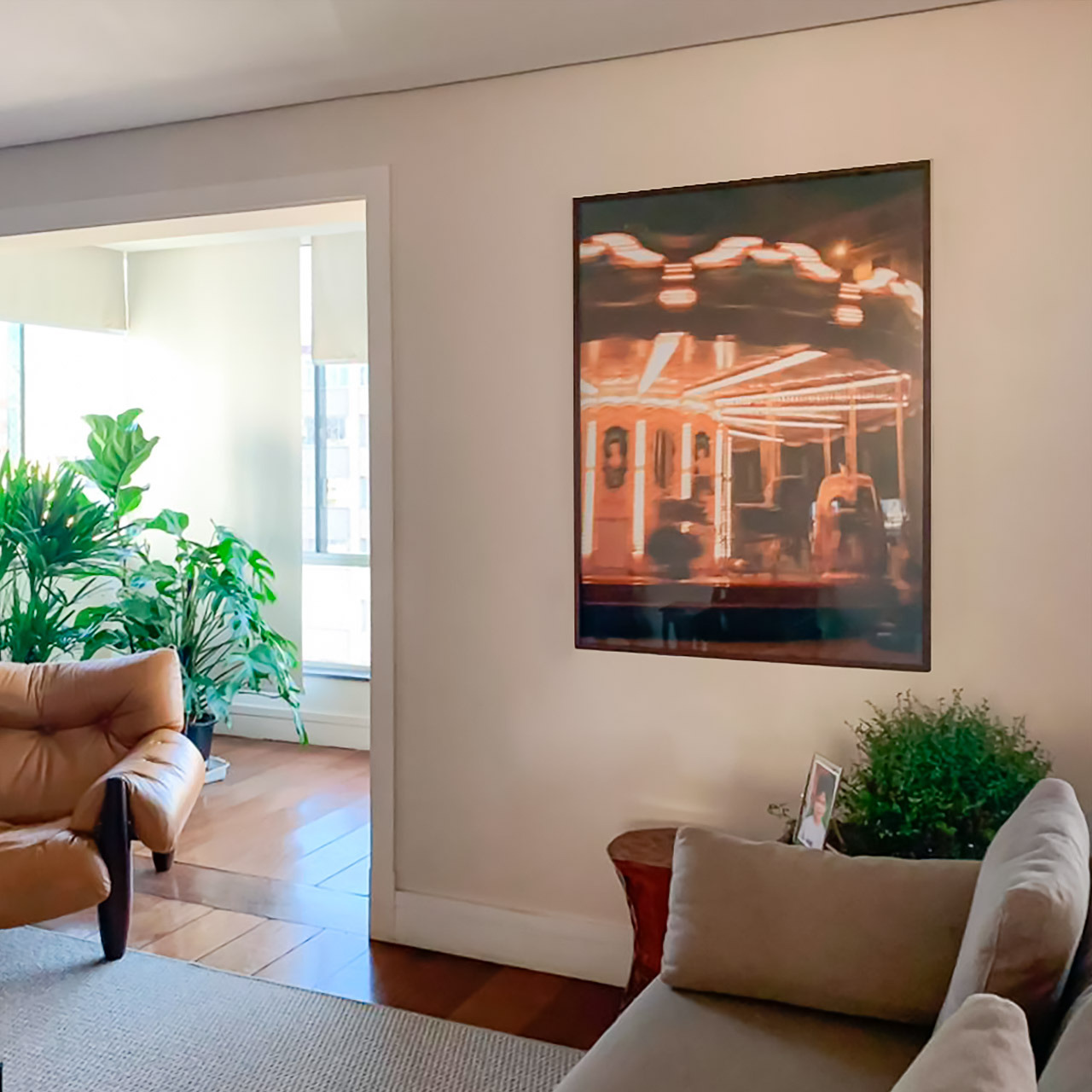 quadro moderno sofisticado para sala estar - arquitetura residencial