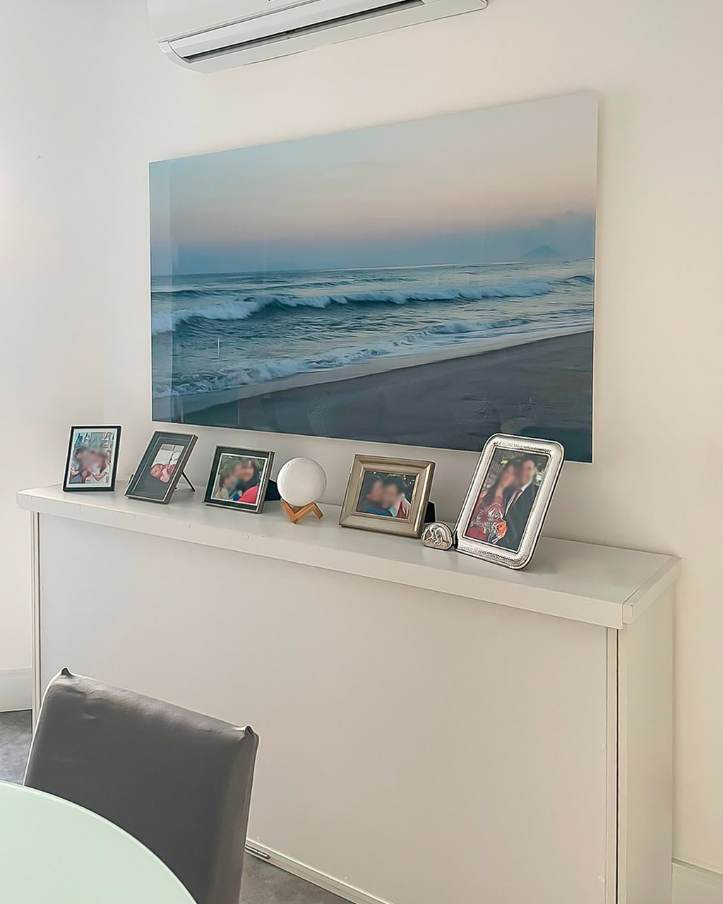quadro mar em metacrilado para sala de jantar - arquitetura residencial