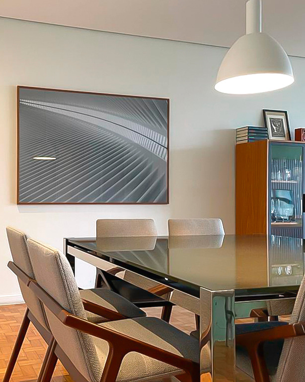 quadro moderno sofisticado sala de jantar