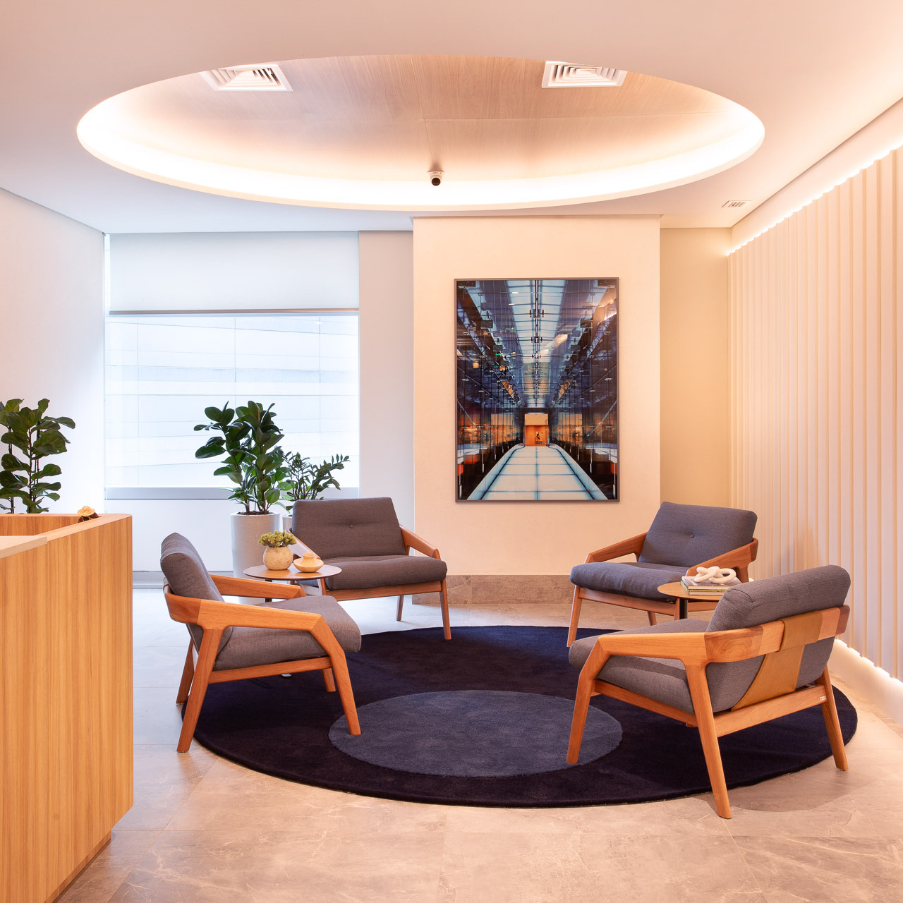 quadro decorativo para recepção de empresa