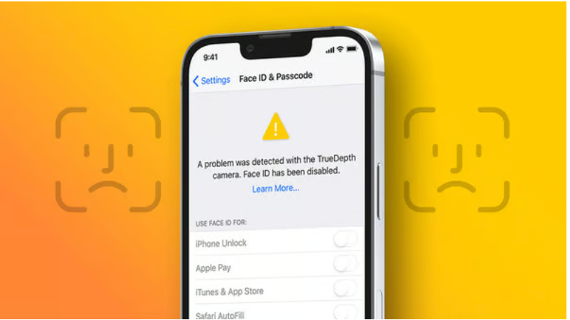 Face Id não funciona