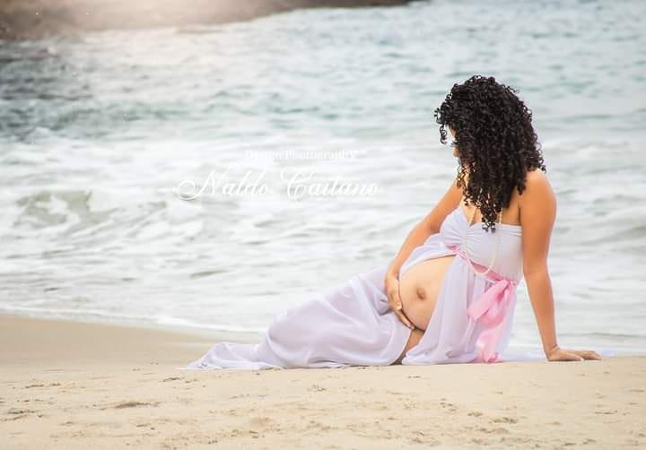 ensaio fotográfico gestante praia Guarujá /SP