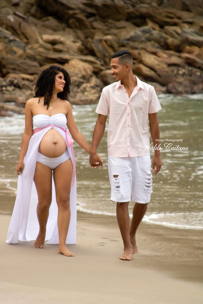 ensaio fotográfico gestante praia Peruíbe /SP