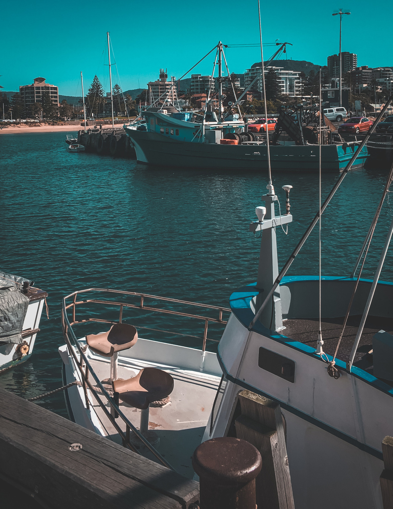 Barcos ancorado em porto e Cronulla na Australia