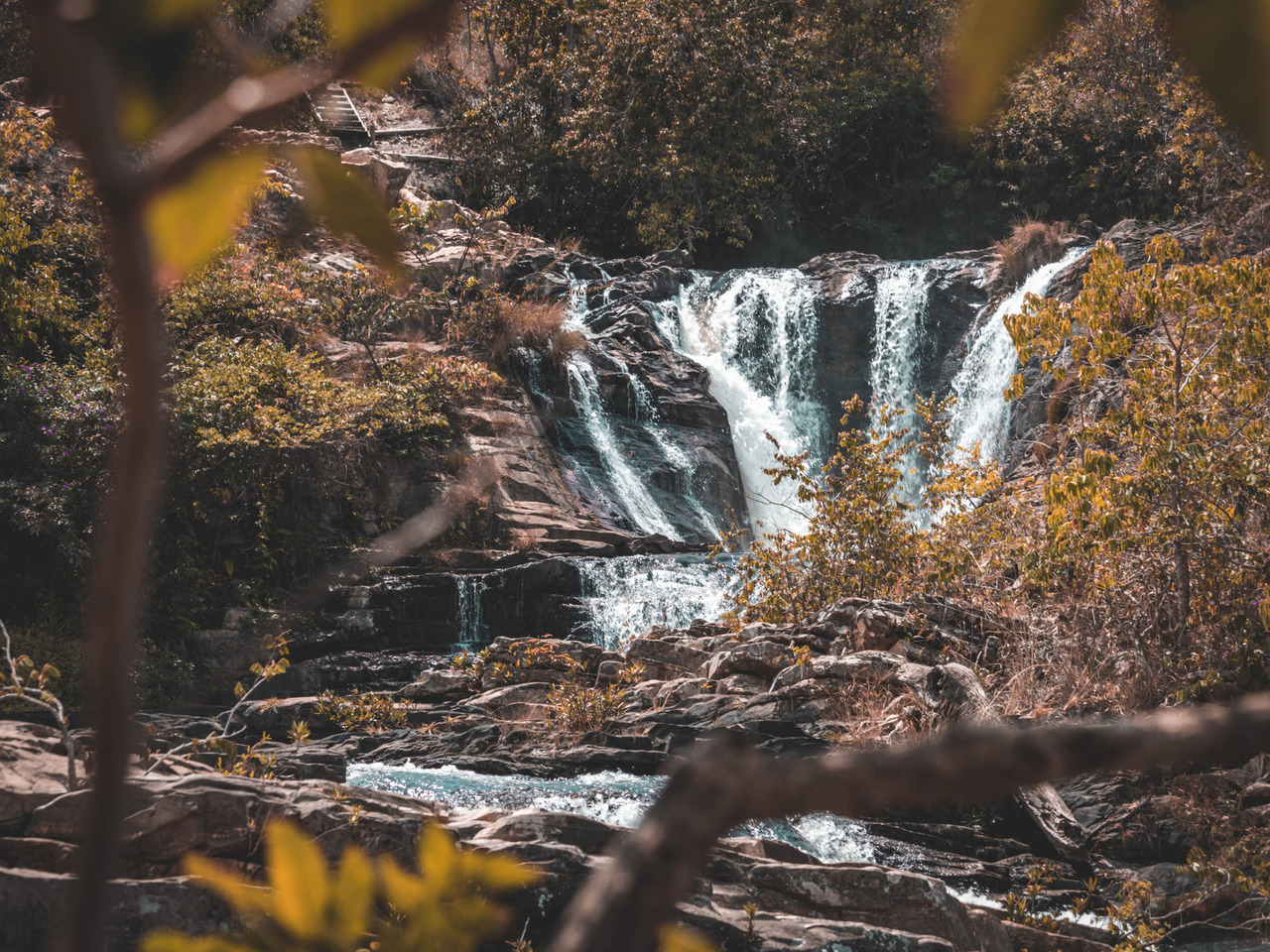 Cachoeira em Salto Corumbá em Goiás