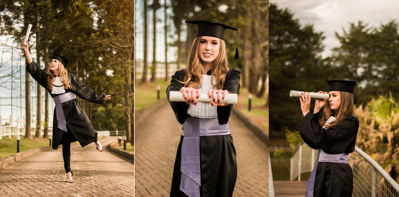 ensaio fotográfico de formatura criativo