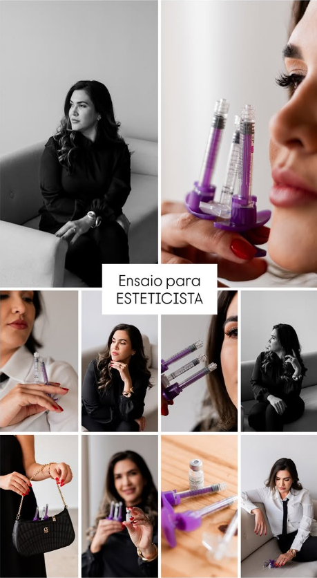 ensaio criativo para esteticista