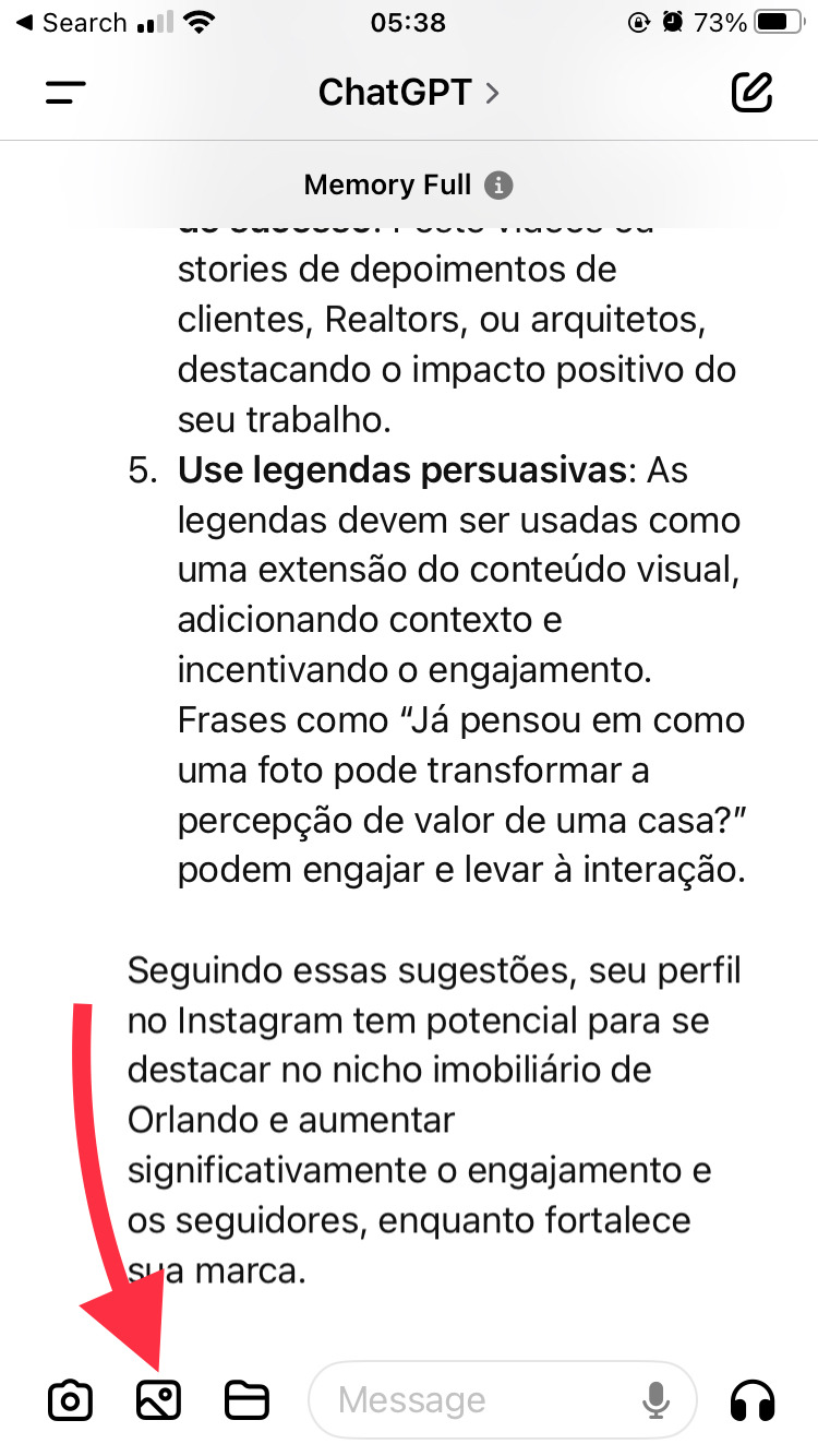 ChatGPT, análise de perfil, Instagram, otimização de resultados, engajamento, marketing digital, crescimento no Instagram, comunicação eficaz, bio atrativa e conteúdo de qualidade. Já as palavras-chave de cauda longa são: como usar o ChatGPT para analisar seu perfil no Instagram, estratégias para otimizar resultados no Instagram com inteligência artificial, melhores práticas para aumentar o engajamento no Instagram, dicas de marketing digital para perfis de Instagram, análise de perfil no Instagram usando ChatGPT, como criar uma bio atrativa e eficaz no Instagram, a importância da análise contínua para o crescimento no Instagram, ferramentas de IA para otimizar seu perfil no Instagram, como melhorar a comunicação do seu perfil no Instagram e passo a passo para usar o ChatGPT na análise de perfis de redes sociais.