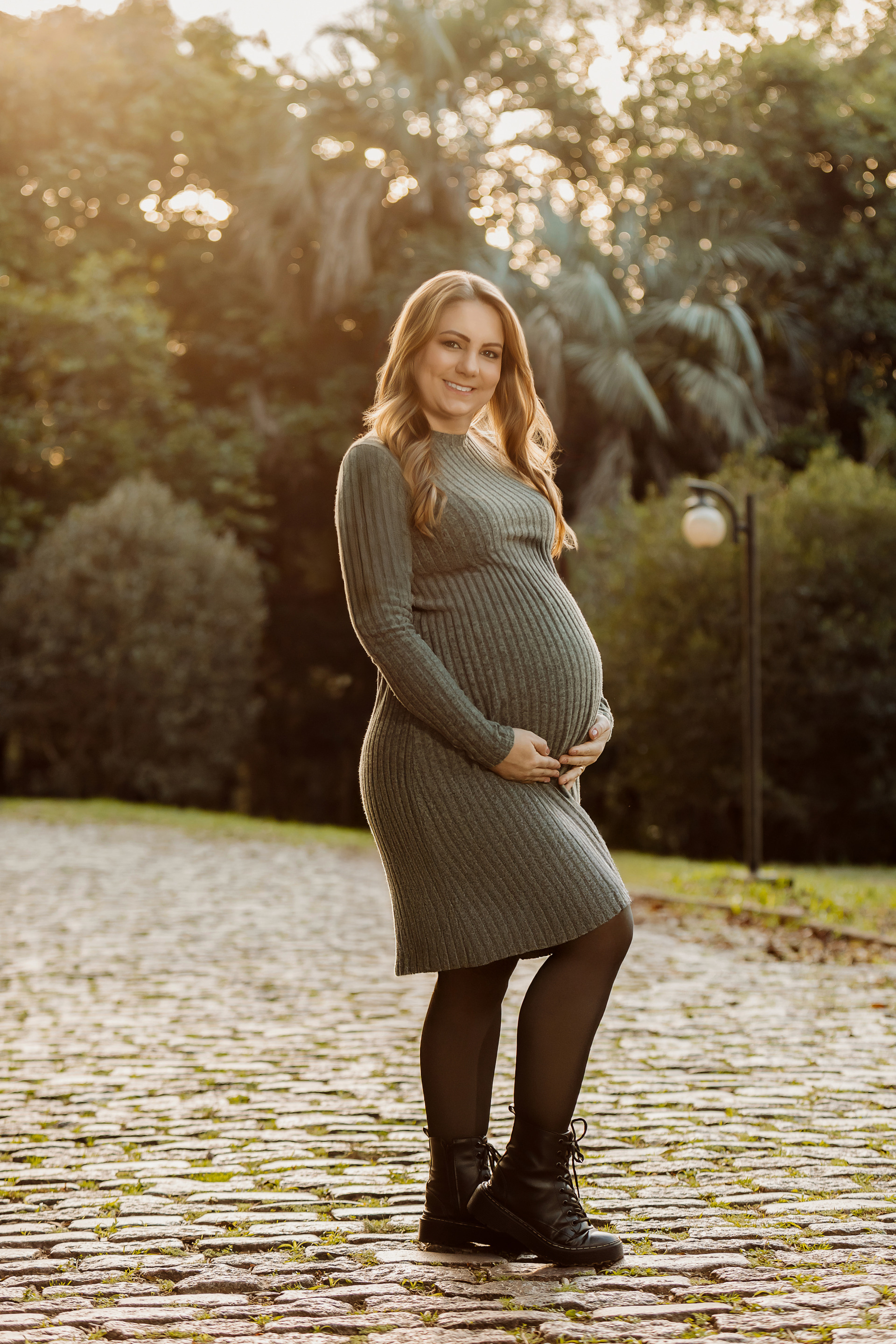 Ensaio fotografico elegante gestante com blazer
