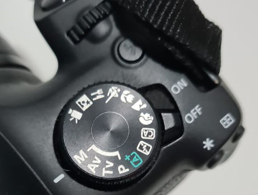 Seletor de modos CANON T6.