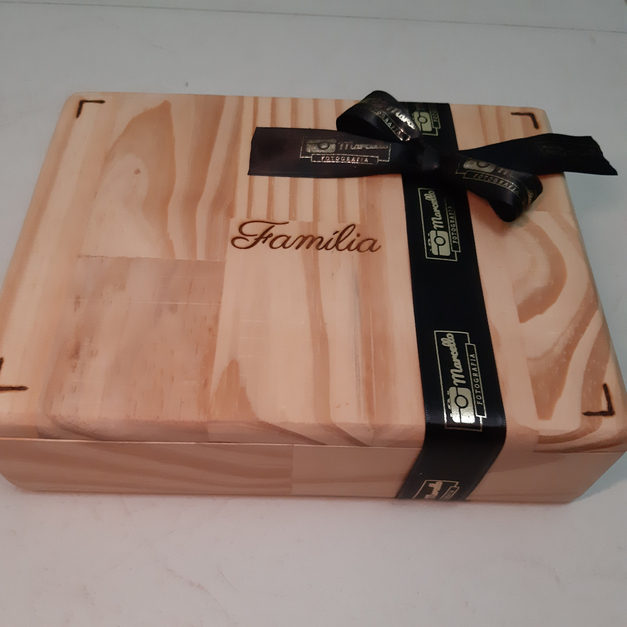 Estojo fotográfico em madeira