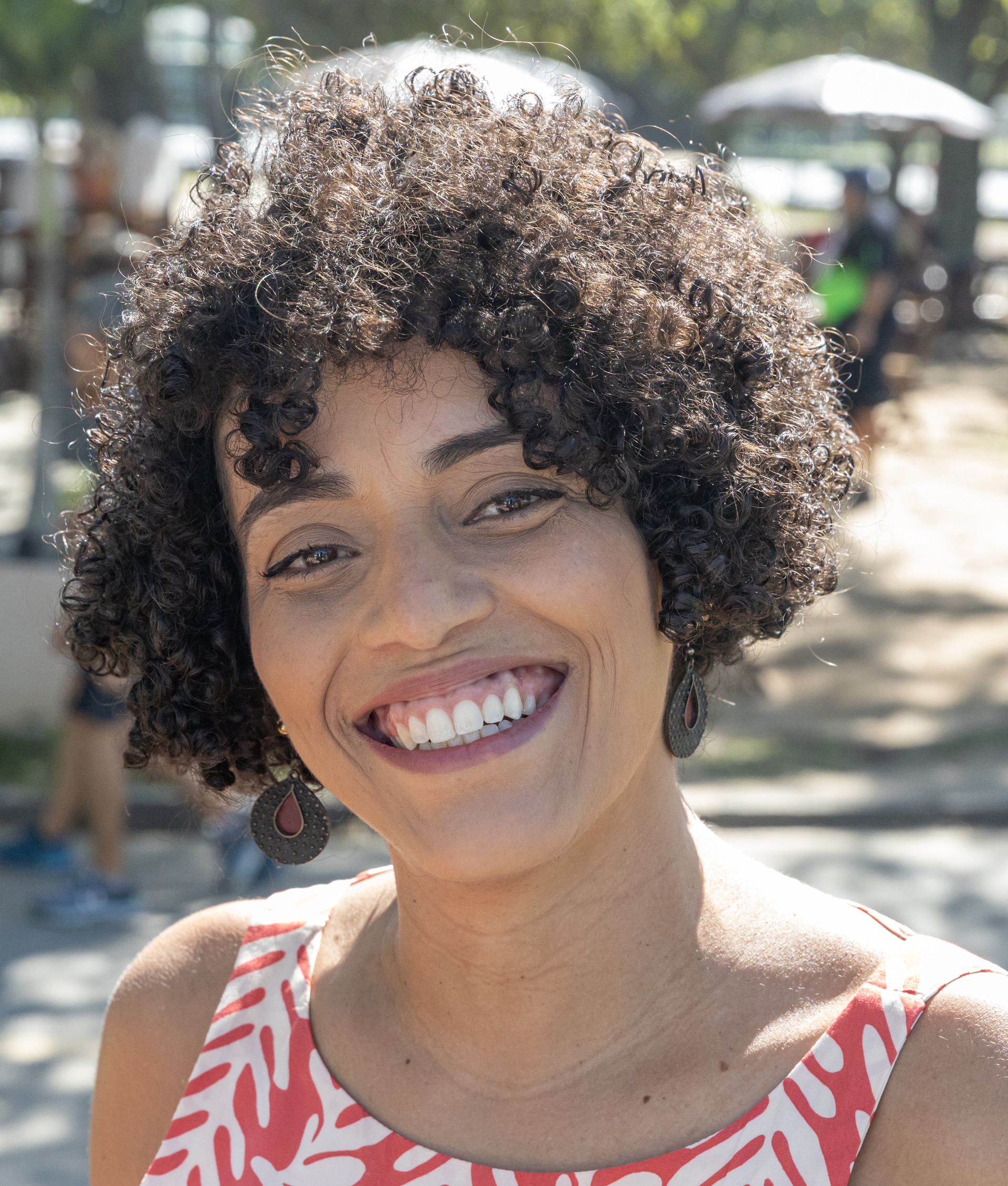 Fotografia de famílias: cliente sorrindo