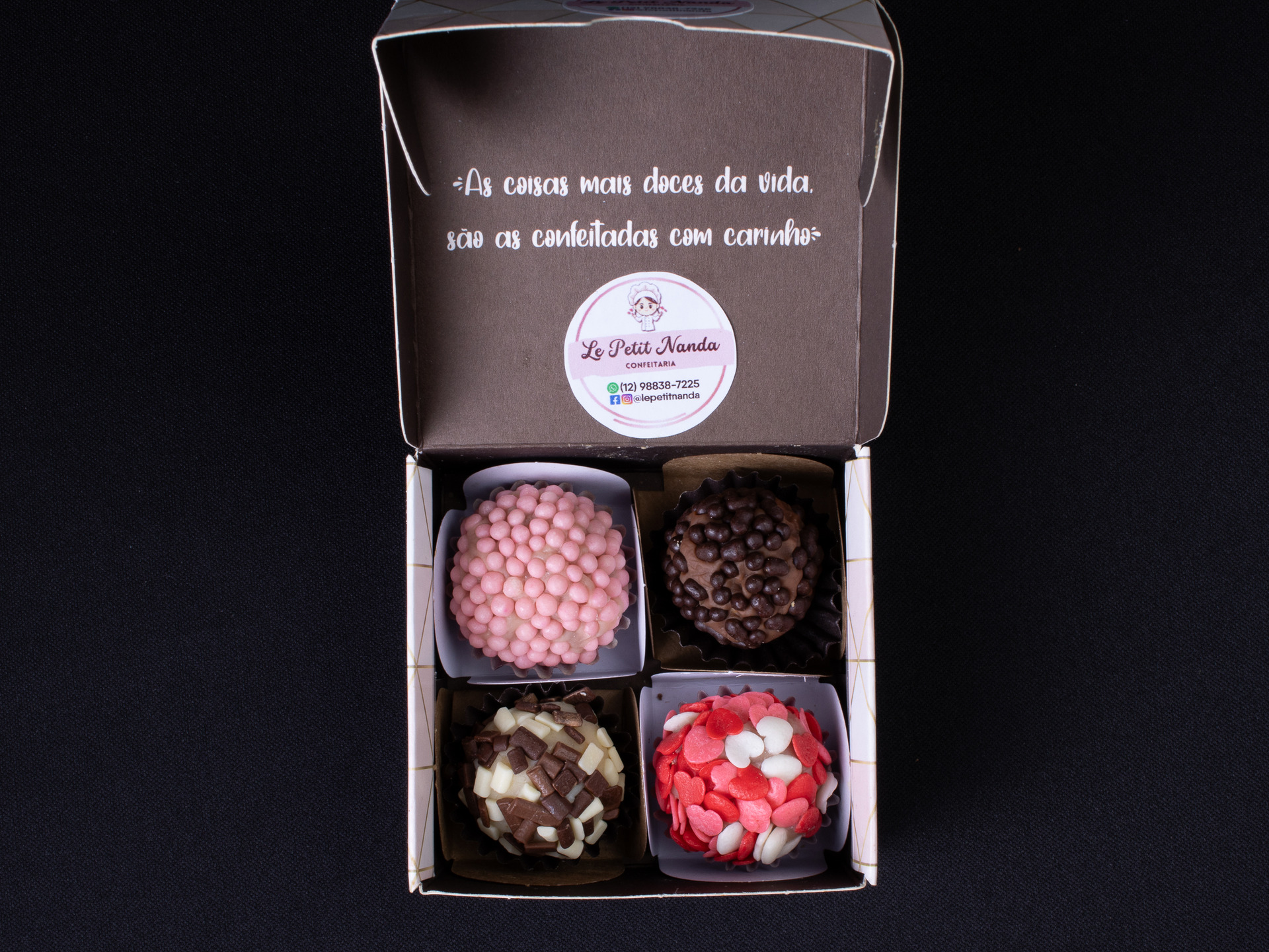 Kit brigadeiro 4 unidades