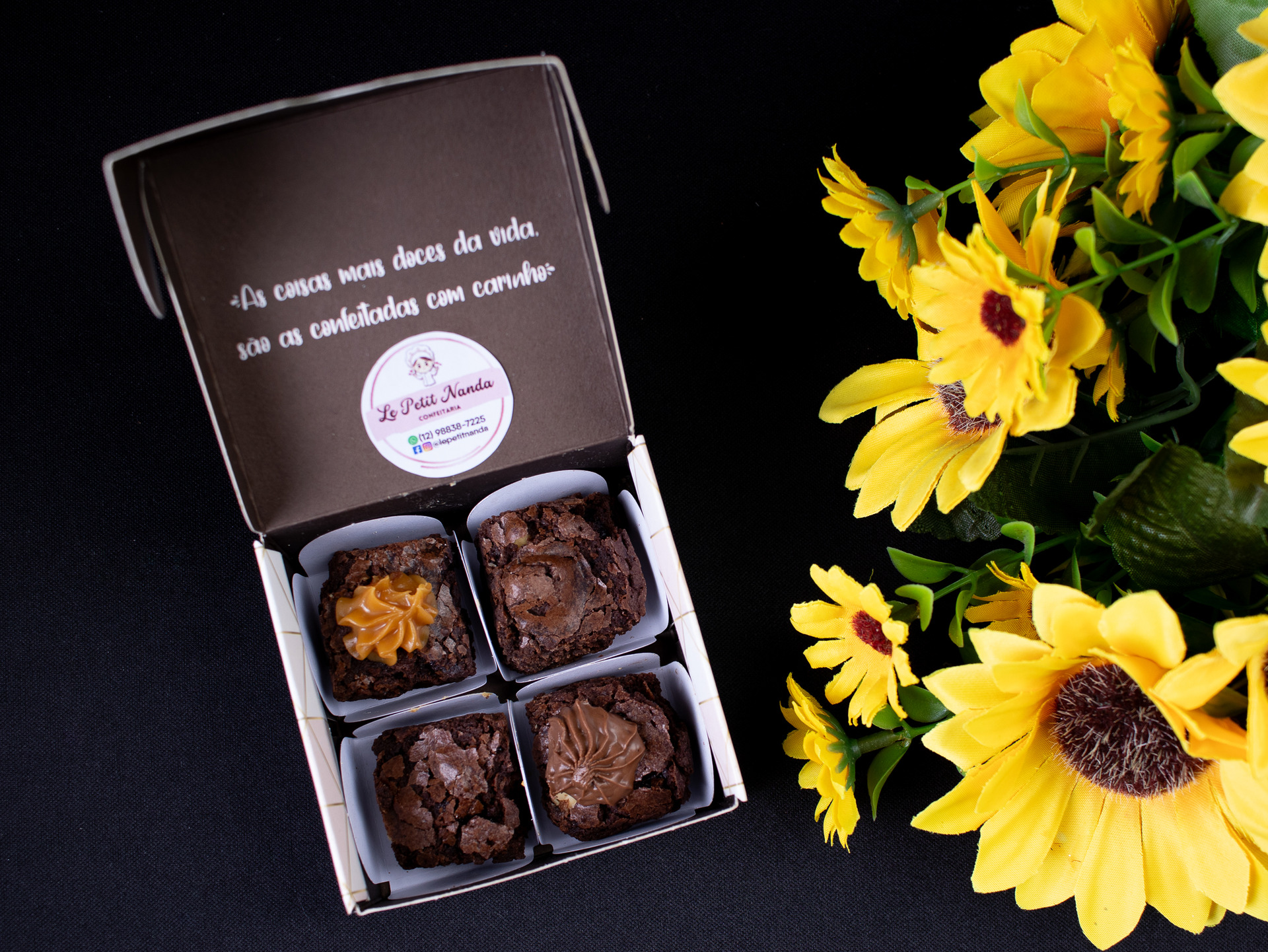 Kit mini brownie 4 unidades