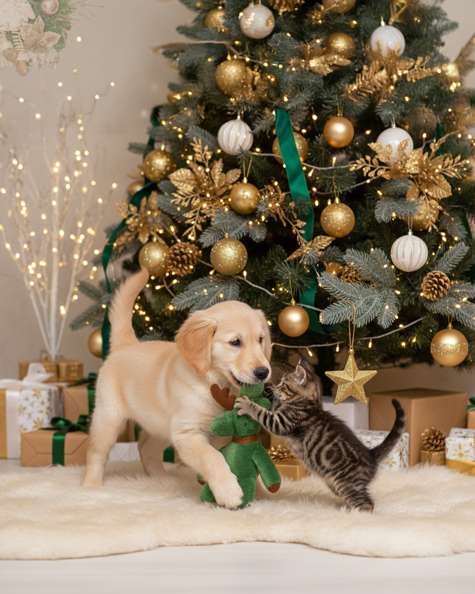 Cenário de Natal com Pet´s