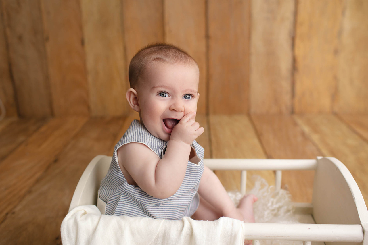 Foto de bebê com 6 meses em Santo André SP