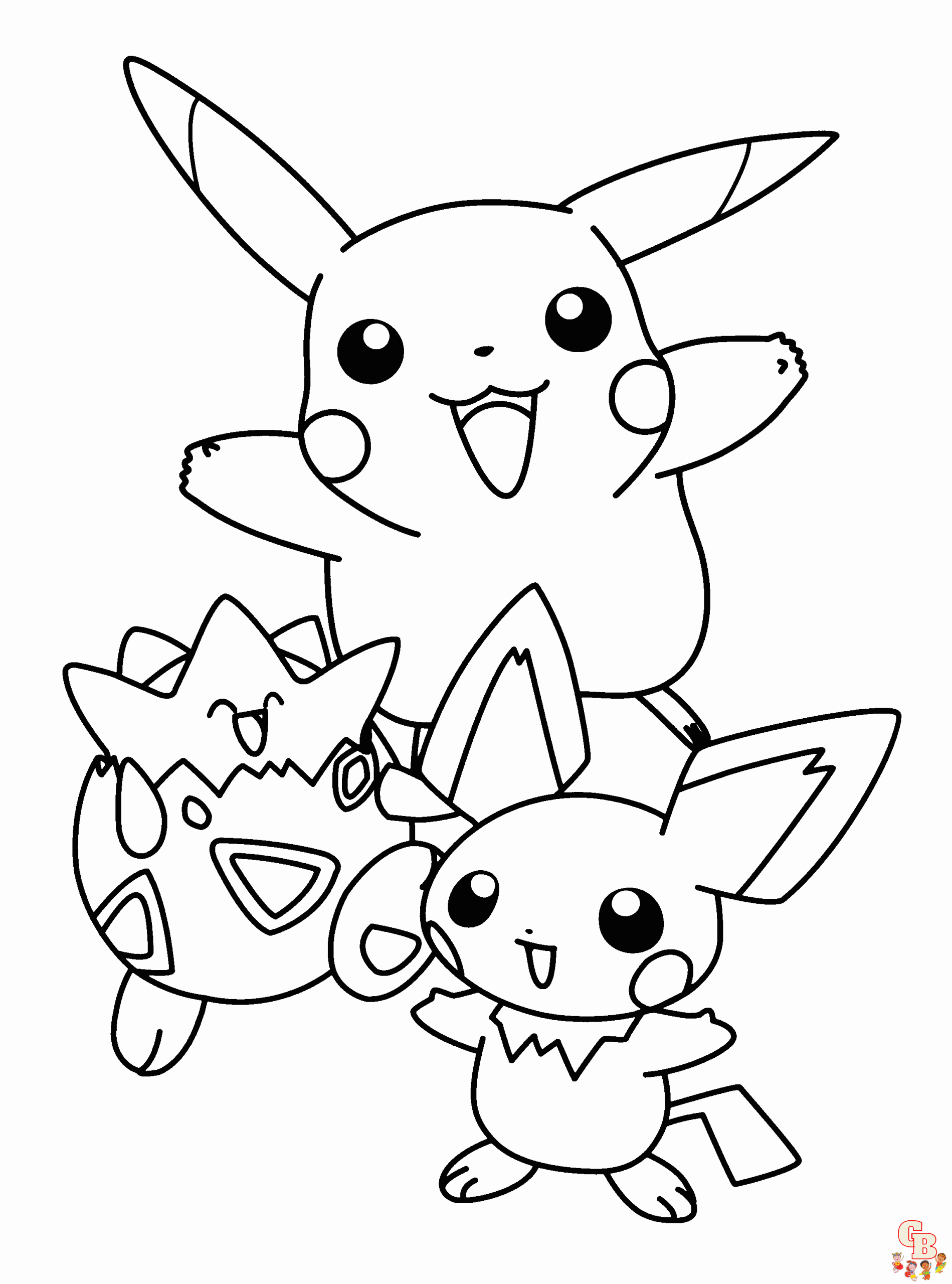 10 Group Pokemon Coloring Pages for Creative Fun