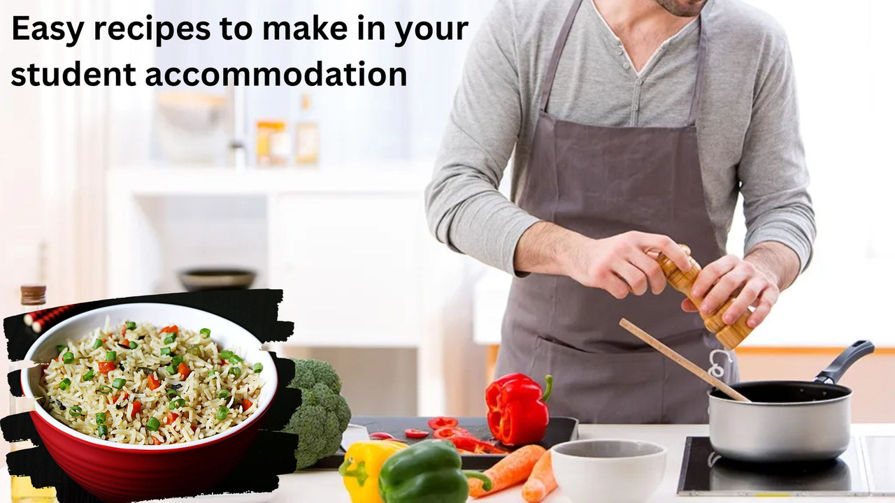 Students cooking at home