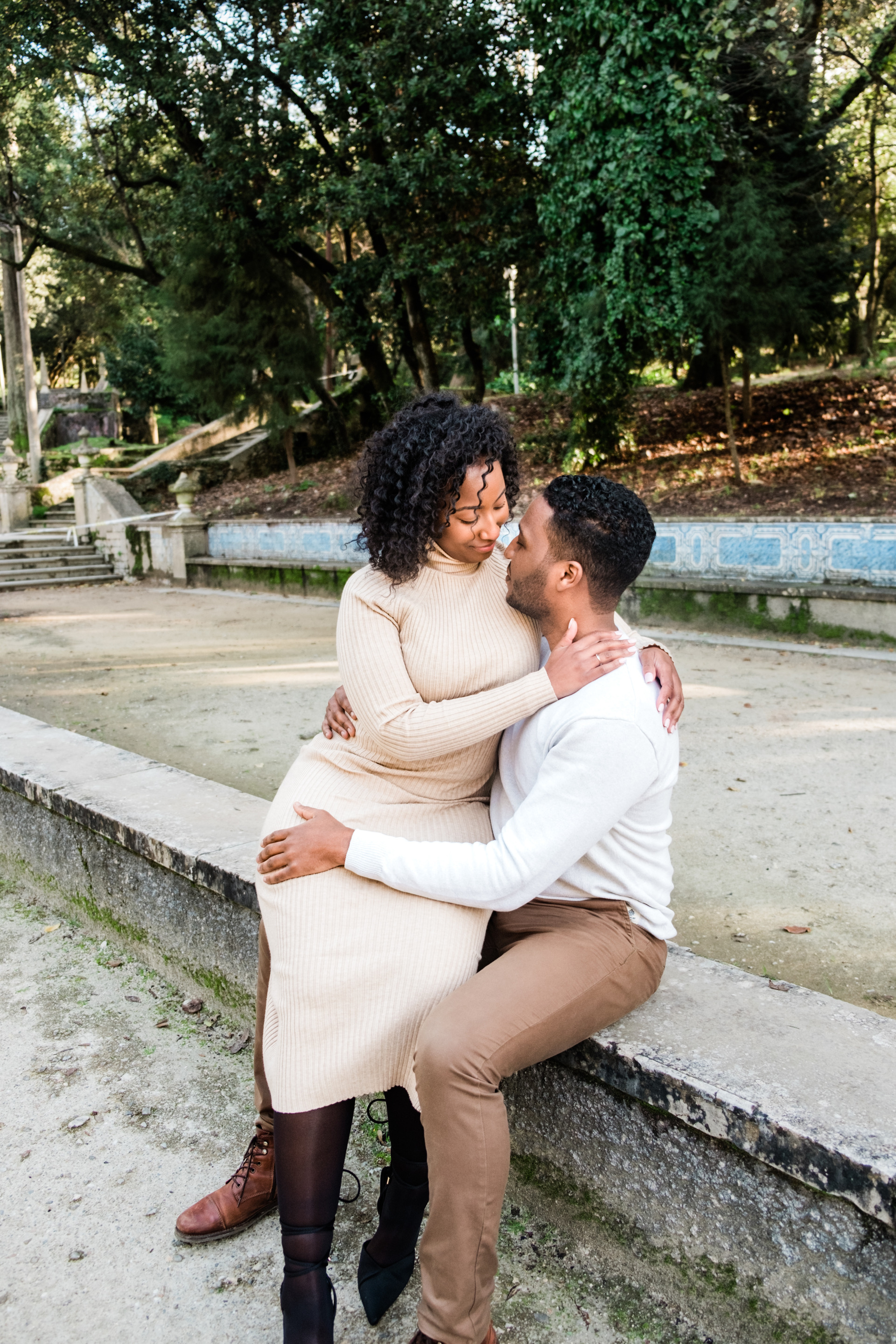 biracial portugal engagement