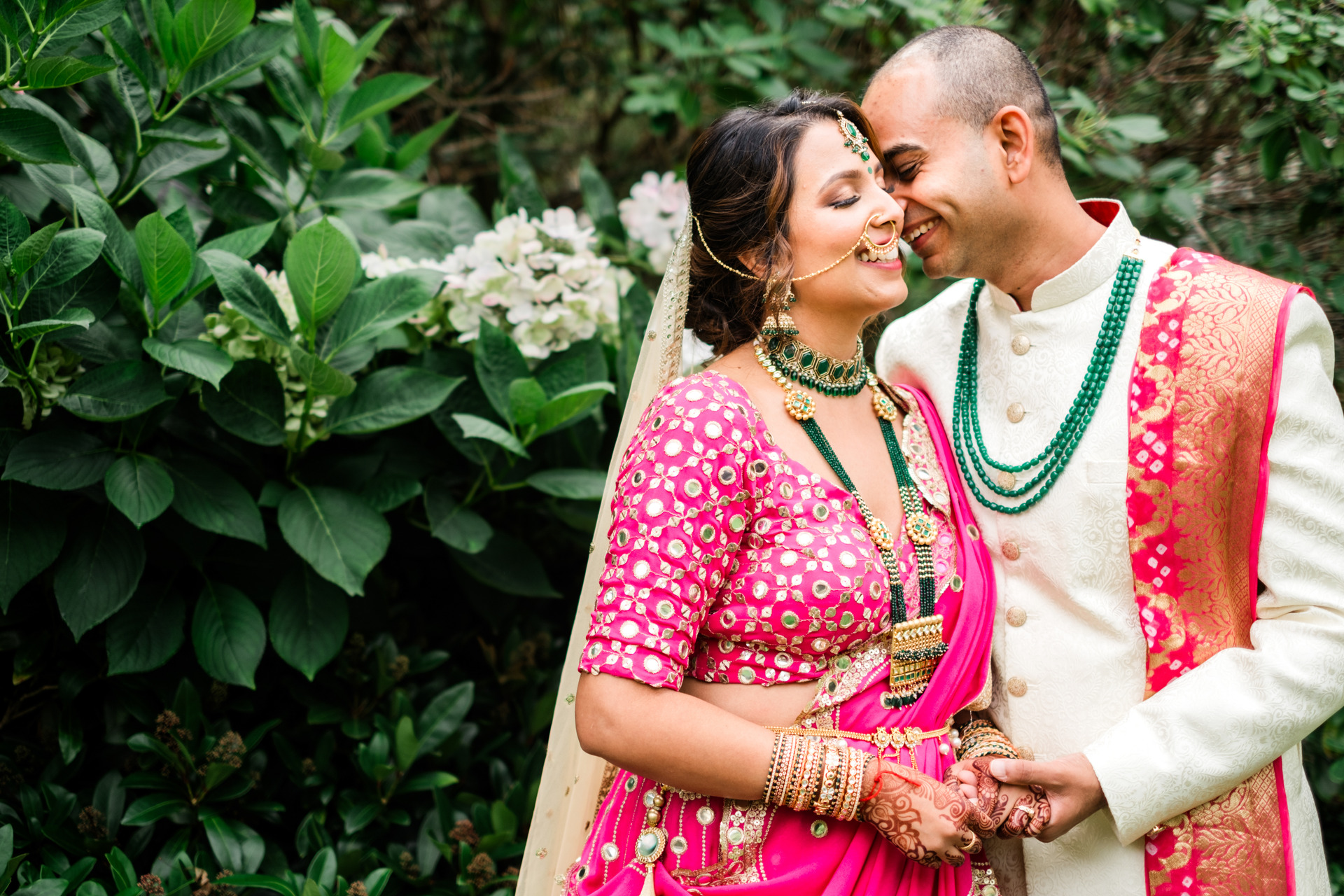 indian couple in traditional clothing, vancouver