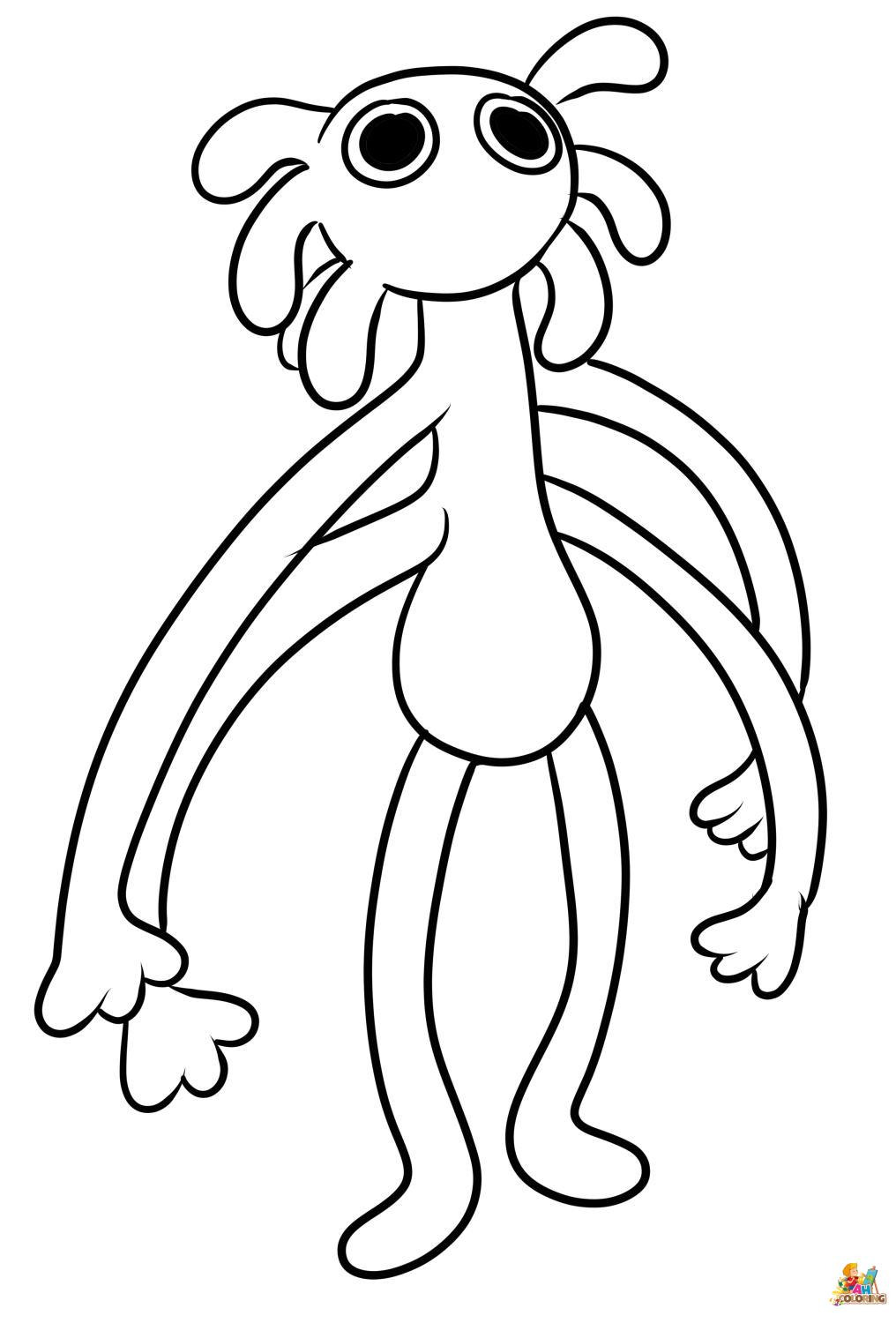 Rainbow Friends Roblox coloring page – Art Art