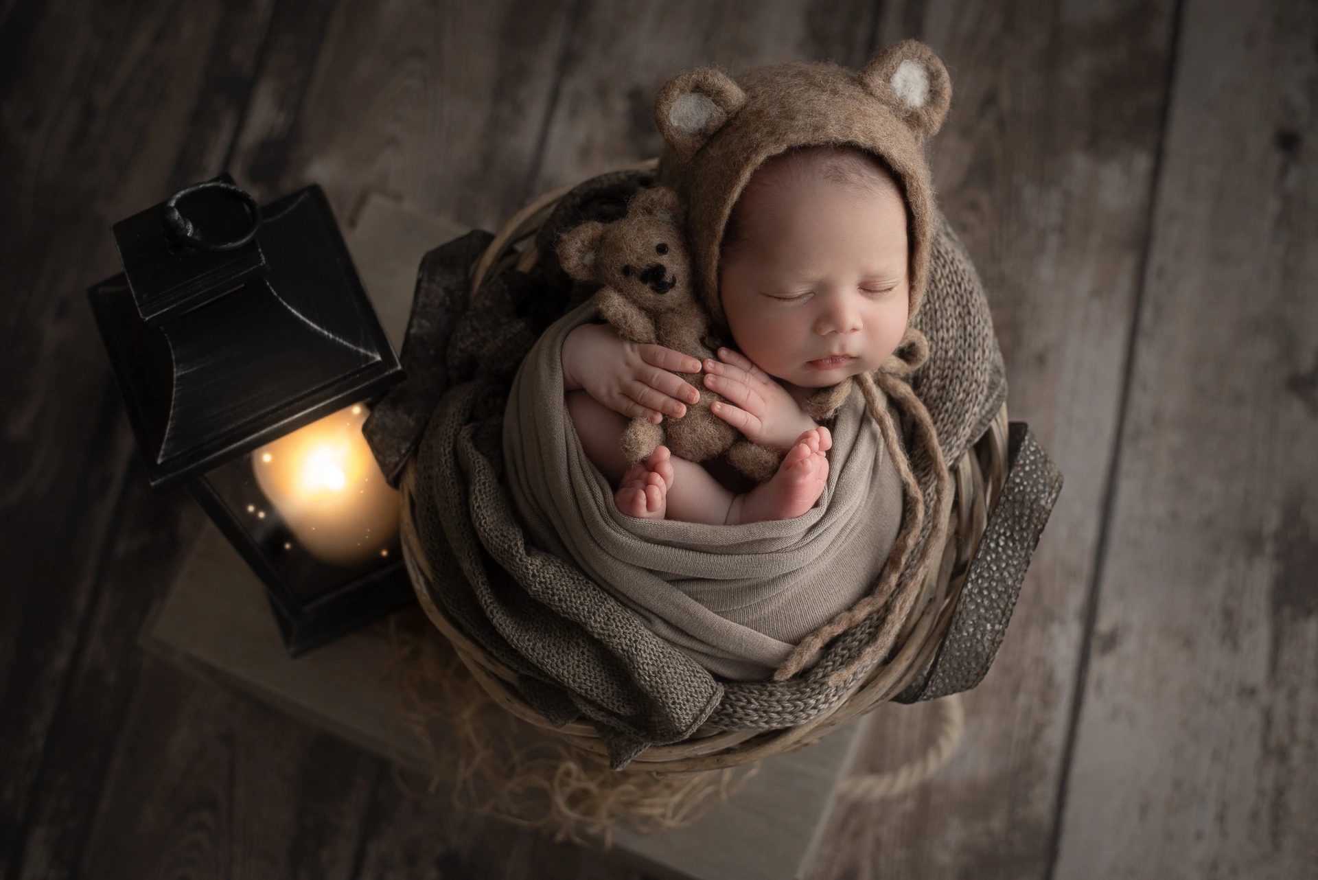 Fotografia do bebê Francisco