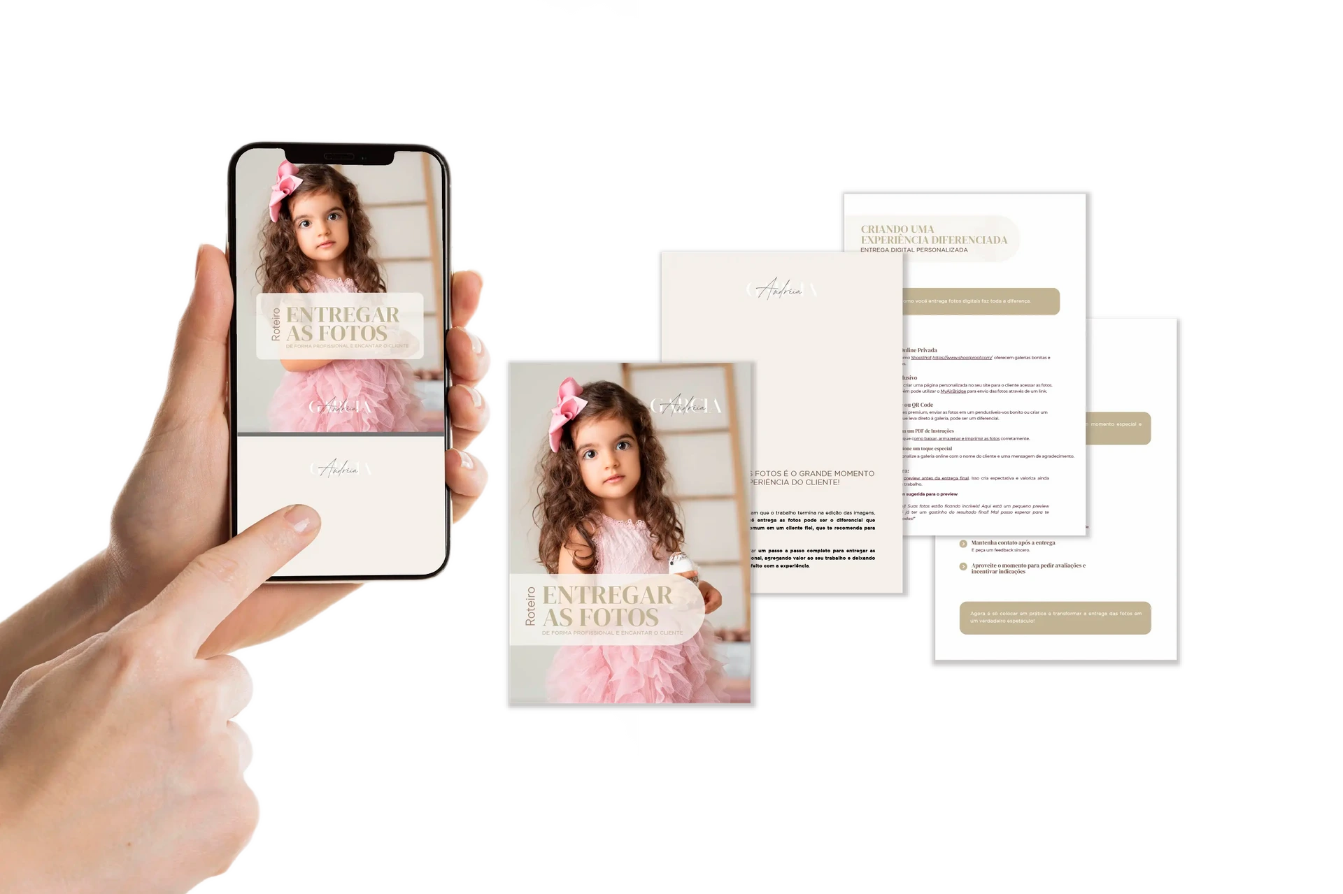 Imagem de um dos entregáveis do gruia: roteiros para entregar as fotos