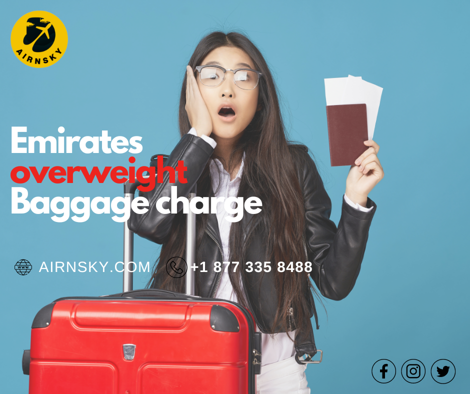 What is the overweight baggage fee for Emirates baggage allowance