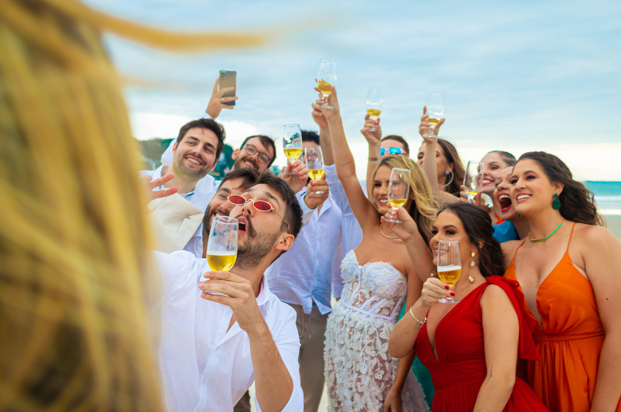 Casamento pé na Areia no Guarujá - Igor Vilares Fotografia
