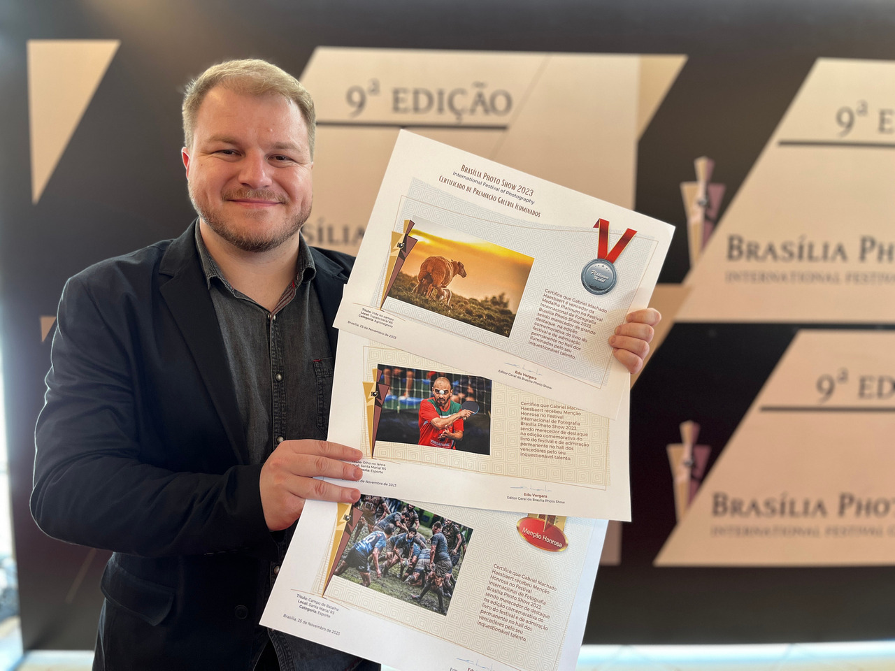 Gabriel Haesbaert em premiação de fotografia