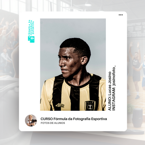 Foto esportiva feita por aluno do curso