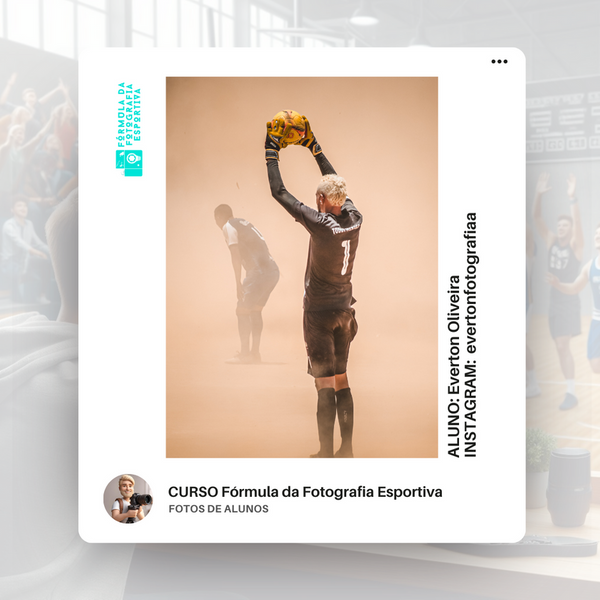 Foto esportiva feita por aluno do curso