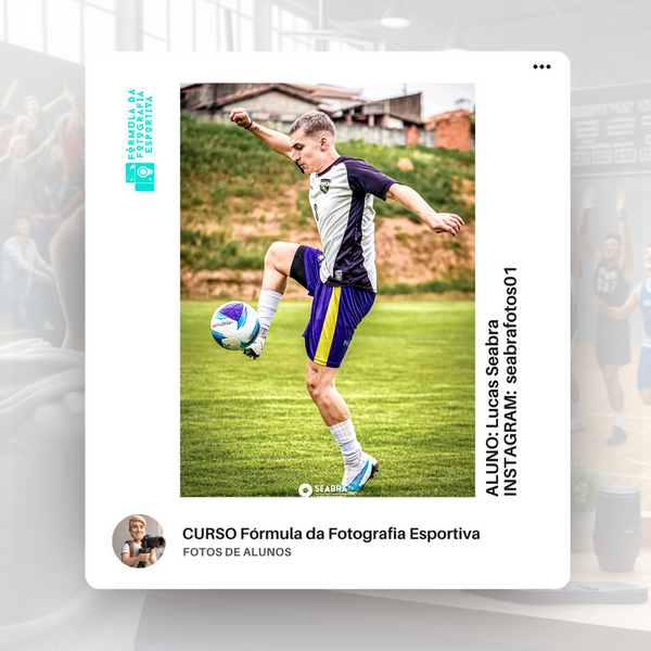 Foto esportiva feita por aluno do curso