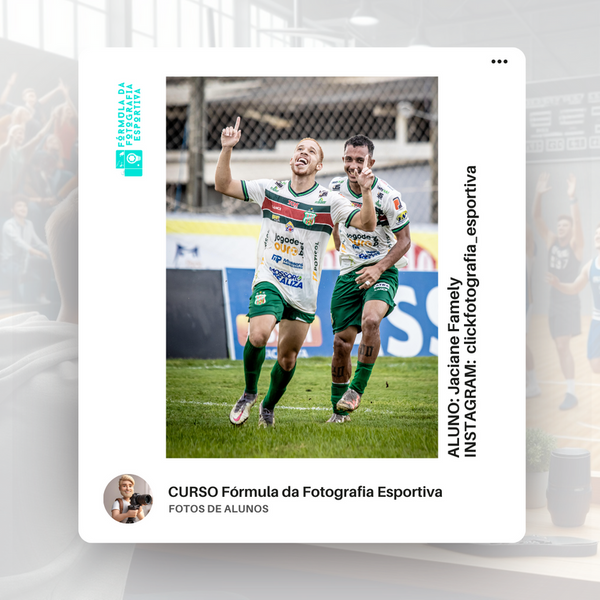 Foto esportiva feita por aluno do curso
