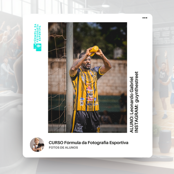 Foto esportiva feita por aluno do curso