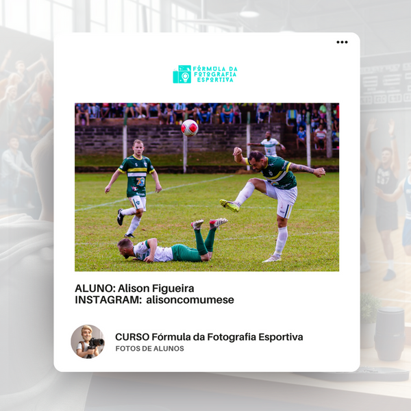Foto esportiva feita por aluno do curso
