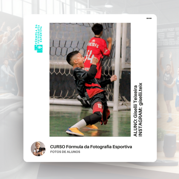 Foto esportiva feita por aluno do curso