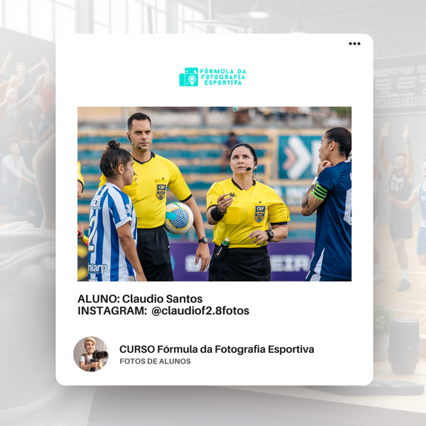 Foto esportiva feita por aluno do curso