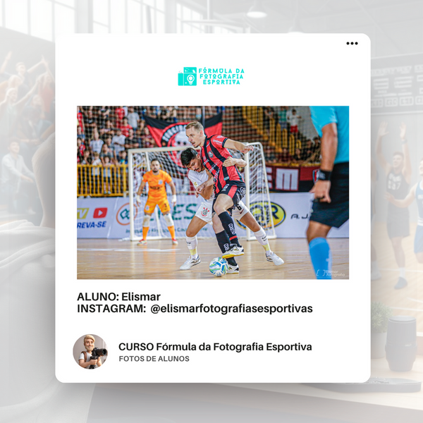 Foto esportiva feita por aluno do curso