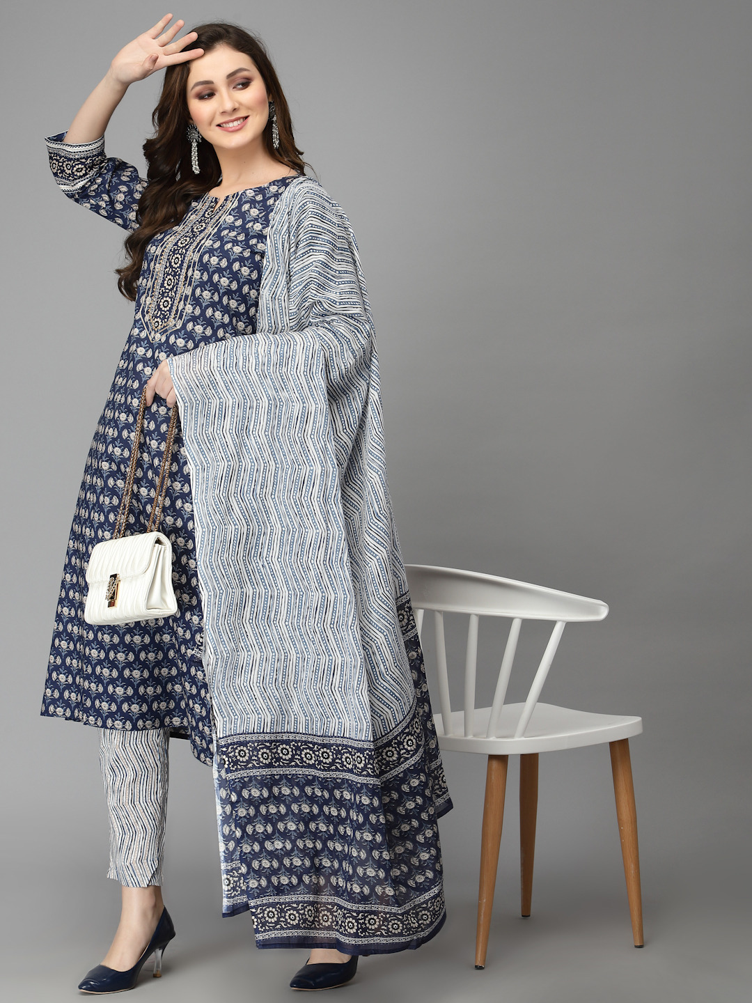 cotton kurta set with dupatta