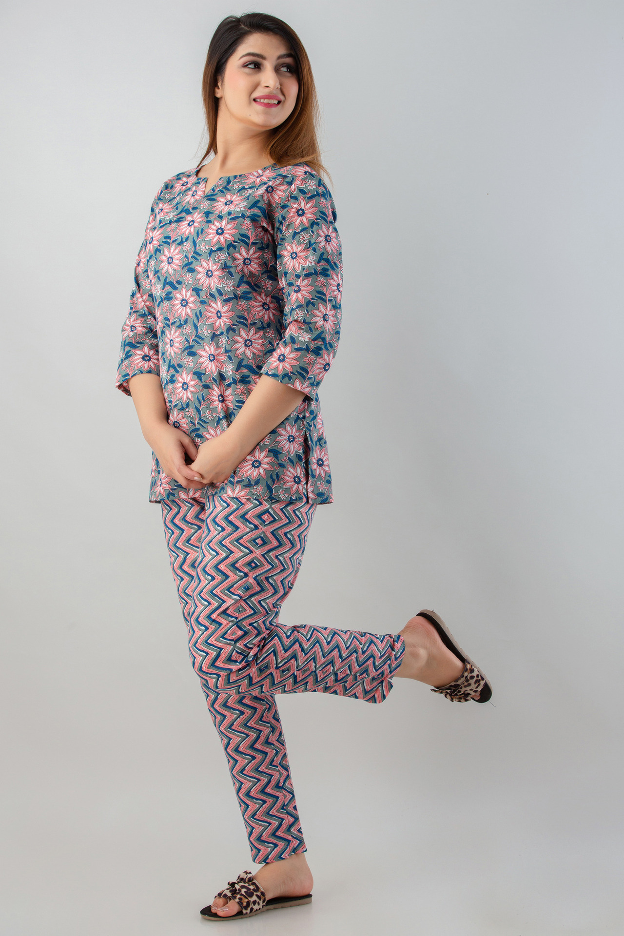 pure cotton night dress for women