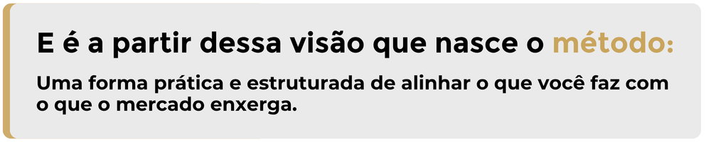 Mensagem sobre o método 10P da Enfoque: uma forma prática e estruturada de alinhar o que a marca faz com o que o mercado enxerga — base da estratégia digital e do posicionamento de marca.