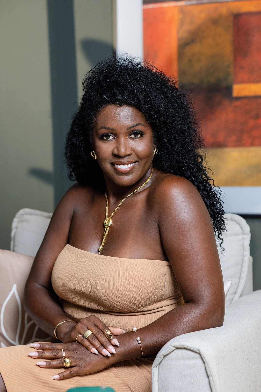 Retrato em estúdio mulher empreendedora