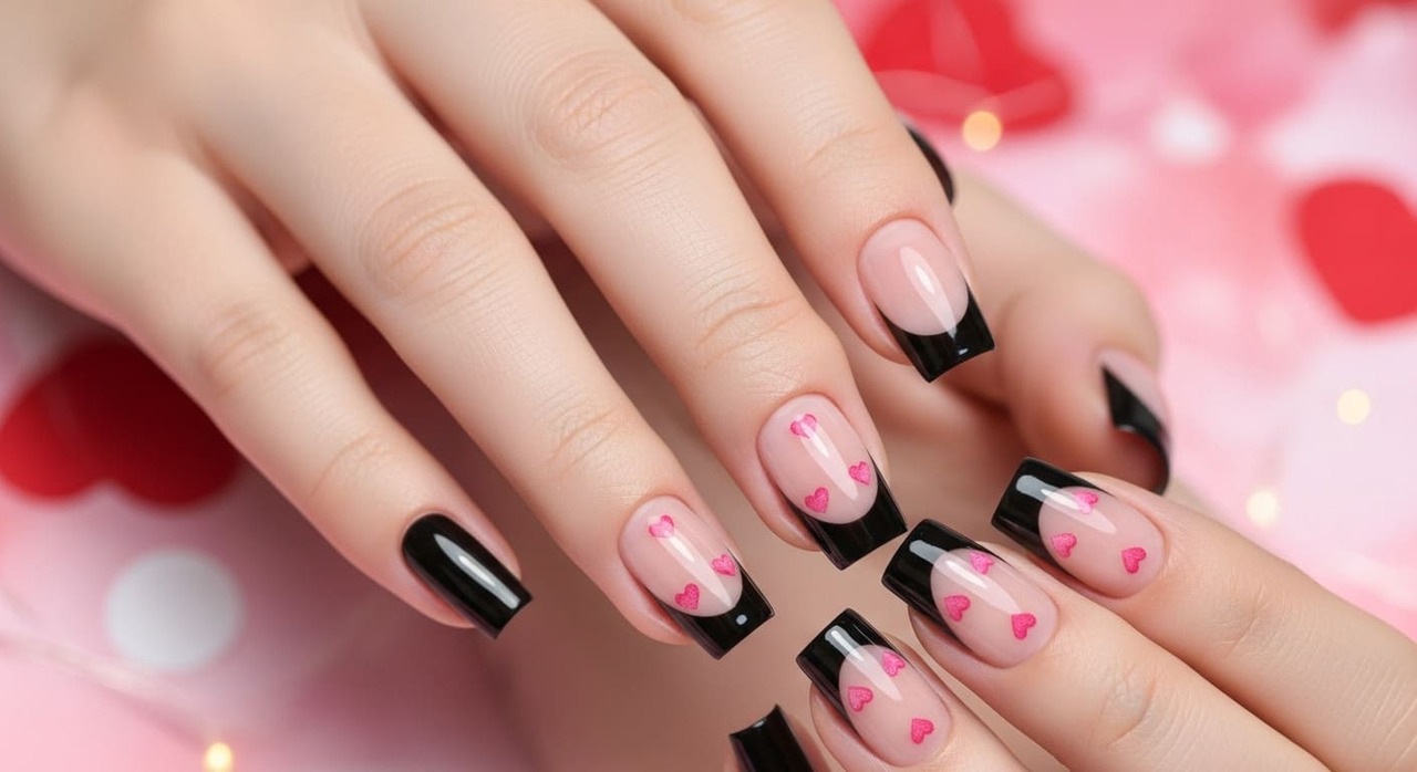 elegantes diseños de uñas cortas