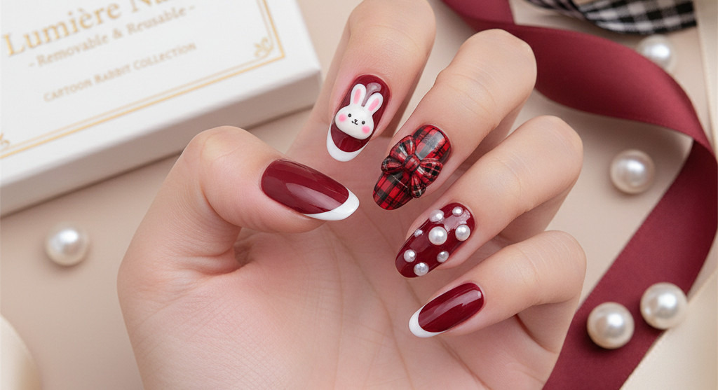  elegantes uñas acrílicas rojas