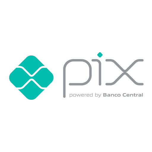 Símbolo ou QR Code do PIX, representando a opção de pagamento instantâneo para compra do álbum fotográfico profissional.