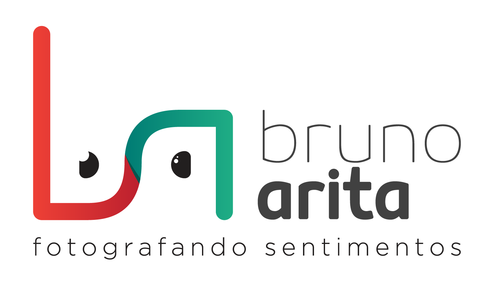Logo de Bruno Arita Fotografando Sentimentos colorido em png