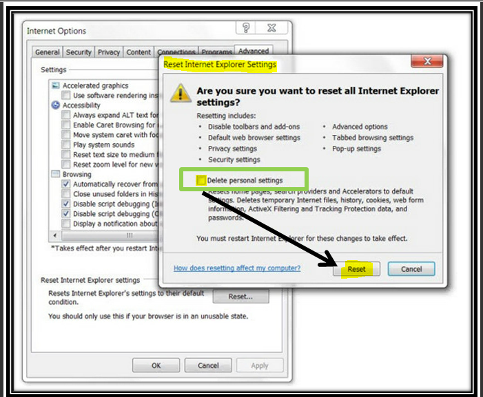 Resetting the QuickBooks Application Data Settings 