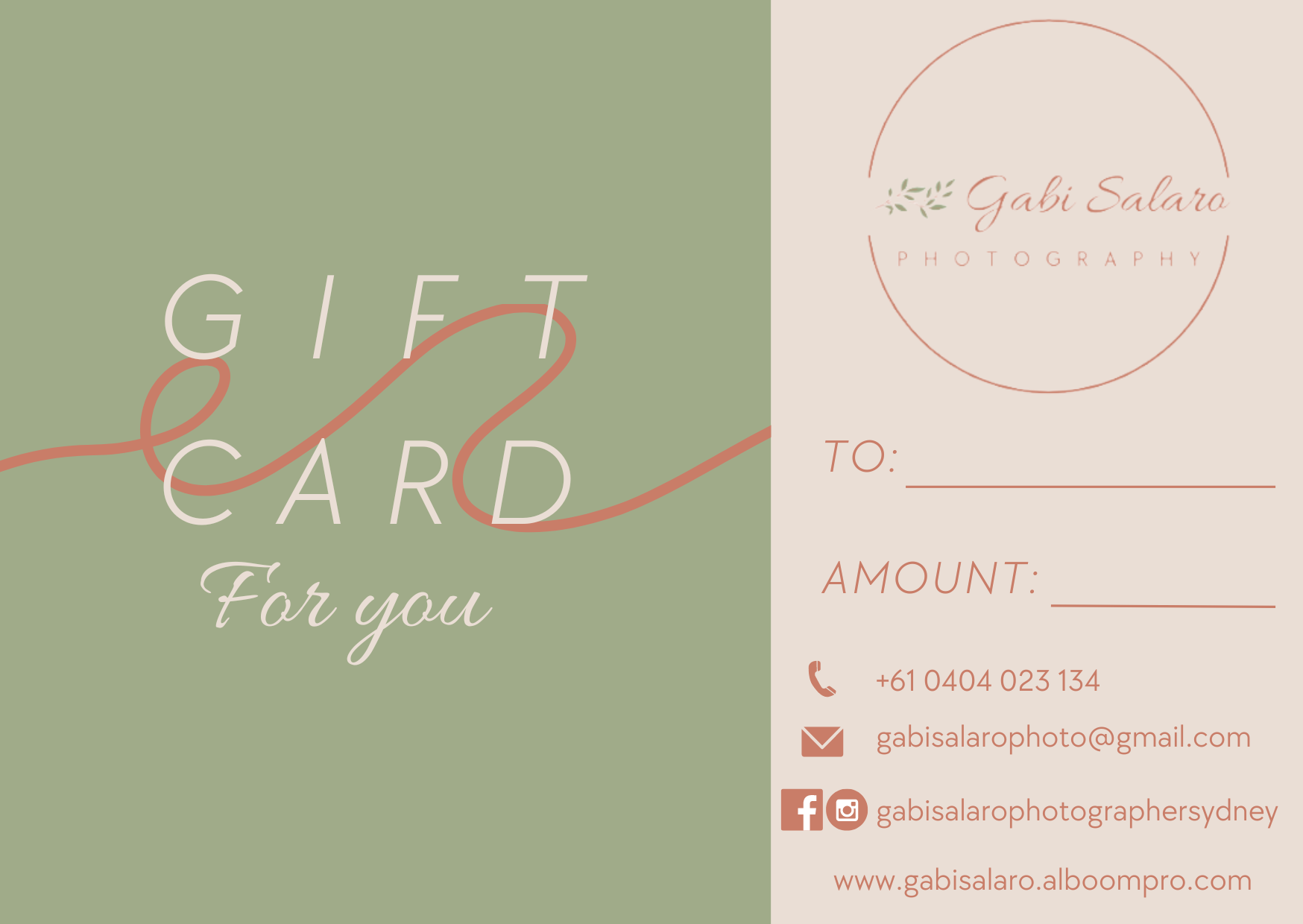 SURPRISE SOMEONE YOU LOVE, GIFT CARD AVAILABLE!